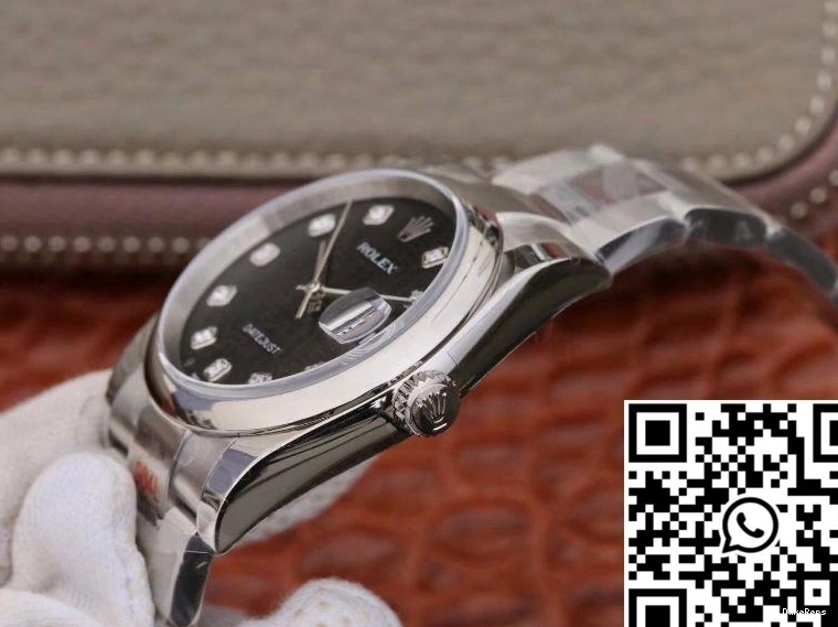 DJ 36mm 116200 Dial Factory Rolex Black Datejust 0414